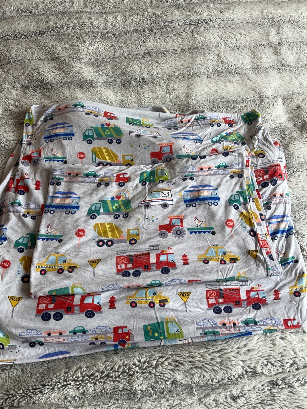 LITTLE SLEEPIES TWIN SHEET SET — COMMUNITY CARS